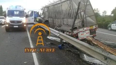 Accidente carretero en Ñuble