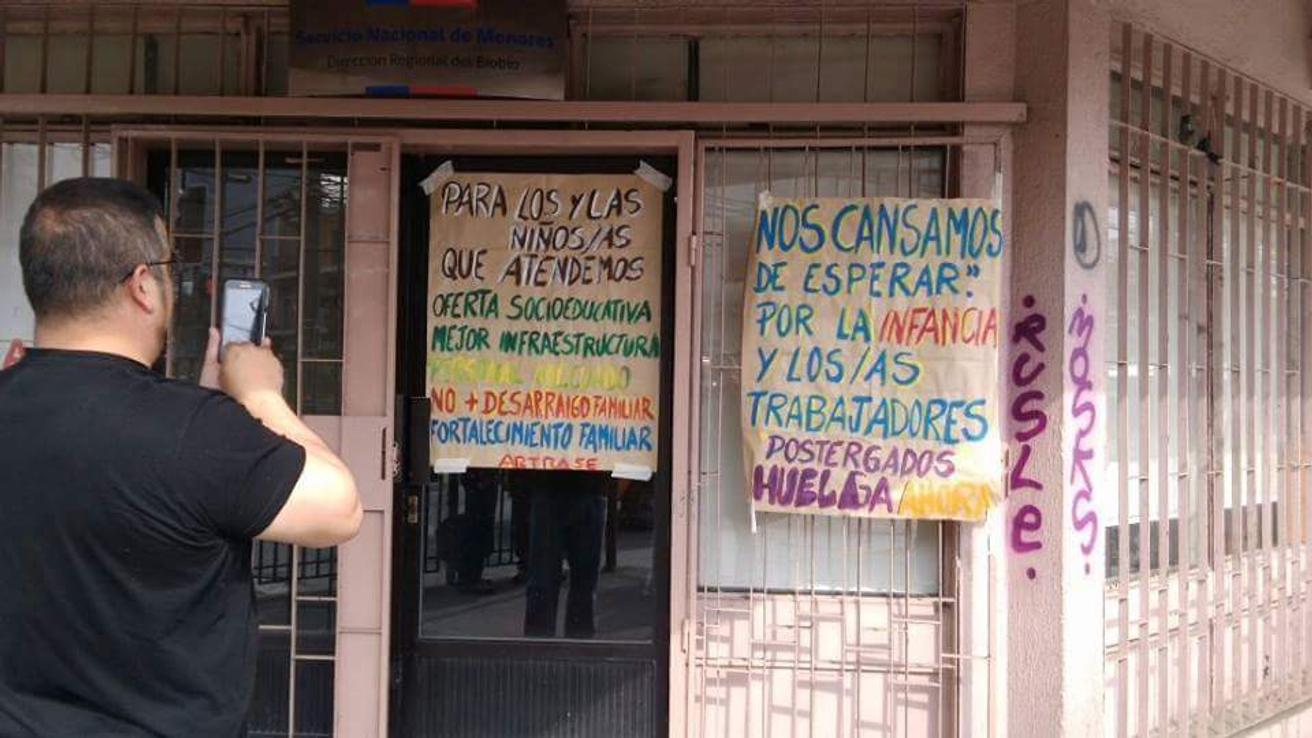 Dirigente del Sename inició huelga de hambre en Concepción