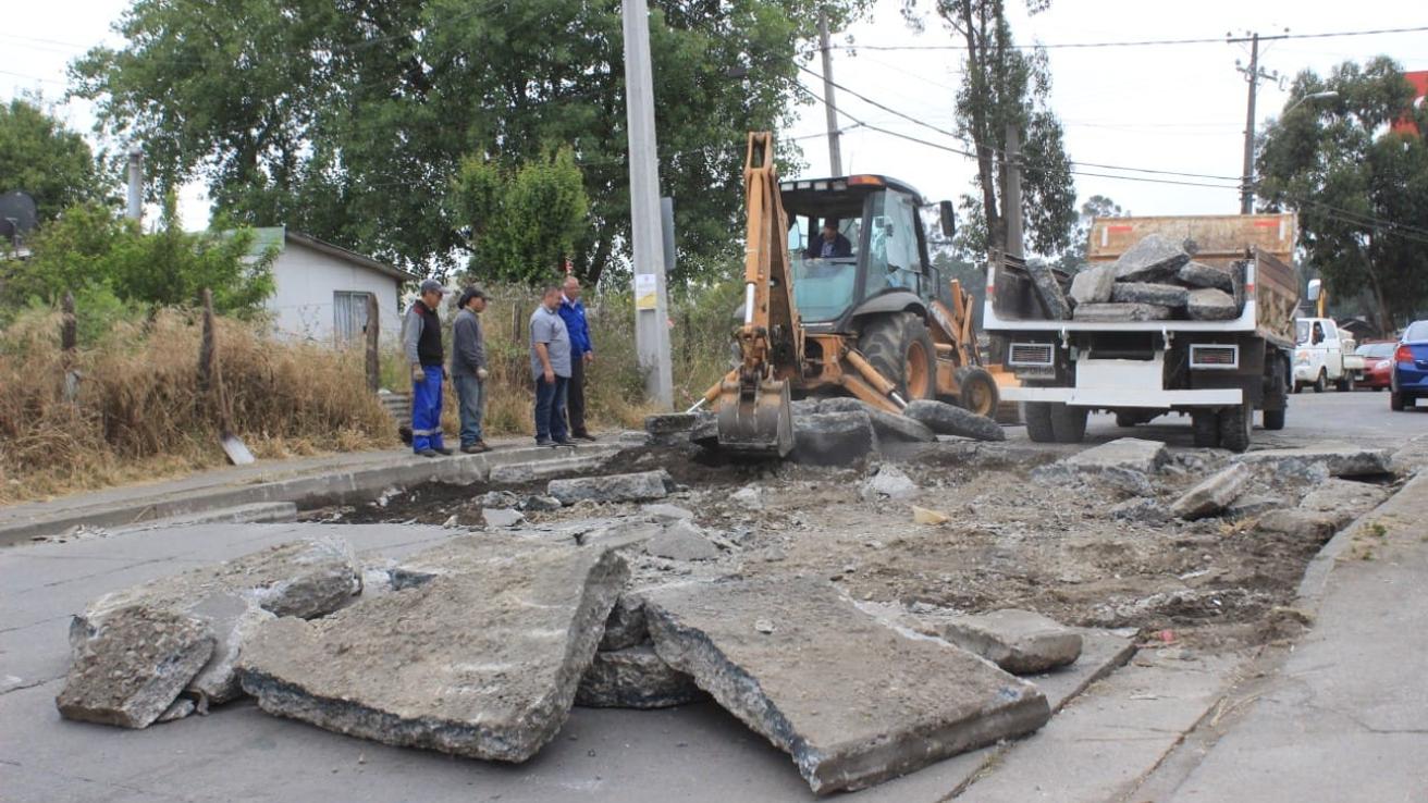 Calle que se levantó por altas temperaturas estará habilitada este miércoles en San Pedro de la Paz