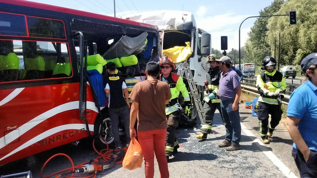 Accidente bus Tomé Concepción