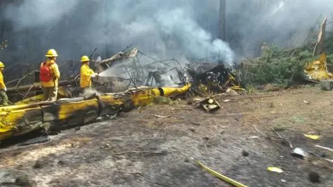Avioneta capotó en cercanías de Santa Juana