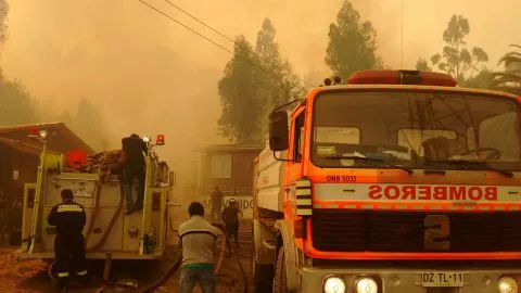 Región del Biobío decretada zona de catástrofe por incendios