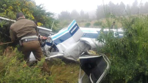 4 fallecidos tras caída de avioneta en Tirúa