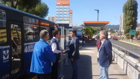 41 paraderos con señaléticas inclusivas fueron inaugurados en Concepción