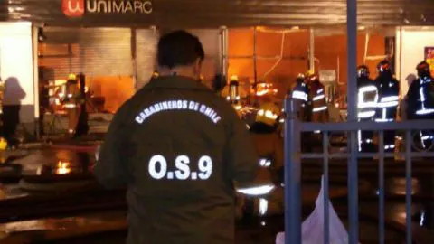 Se incendió supermercado tras explosión de cajero en Concepción