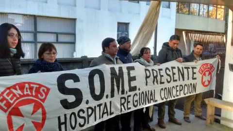 Otra paralización afecta al hospital regional de Concepción