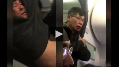 Pasajero de United Airlines fue brutalmente sacado de un avión