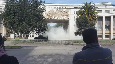 17 detenidos dejaron enfrentamientos tras marcha en Concepción