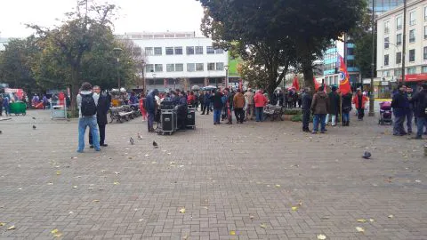 Sin incidentes terminó marcha por el Día del Trabajador en Concepción