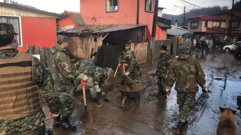 Más de 700 casas dañadas en Curanilahue tras el temporal