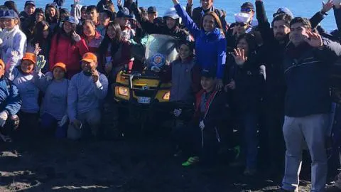 Cerca de 200 estudiantes limpiaron playa de Lenga en el Día Mundial del Medio Ambiente