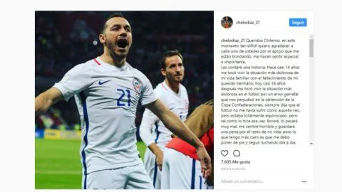 LAS SENTIDAS PALABRAS DE MARCELO DÍAZ A TODOS LOS CHILENOS