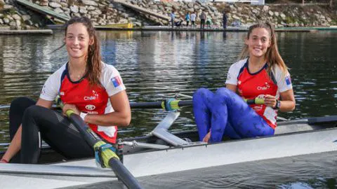 Gigante actuación de mellizas Abraham: campeonas mundiales de remo sub 23