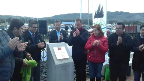 Inauguran nueva sede y plaza en una comuna de Lebu