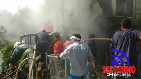 Hombre muere atrapado por las llamas durante incendio en Lota