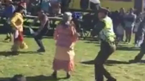 Carabinero saca aplausos bailando cueca en San Pedro de la Paz