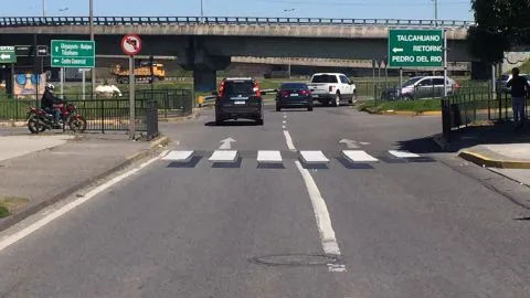 Concepción inauguró el primer paso peatonal 3D de Chile