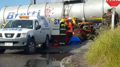 Víctimas de mortal accidente en Coronel eran dos amigos que volvían del aeropuerto