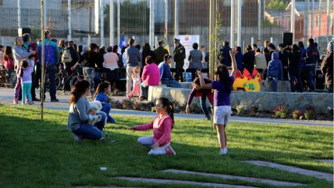 Inauguran remozada plaza en San Ramón en Concepción