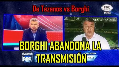 Polémico enfrentamiento entre Tezanos y Borghi termina con este saliendo del aire