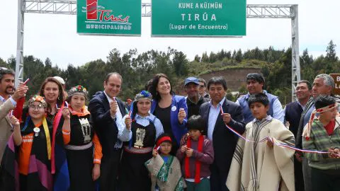 Tirúa cuenta con nuevas señaleticas viales para resaltar su pertinencia cultural y turística