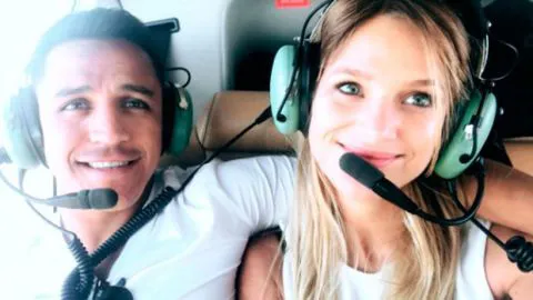 Con viaje en helicóptero fue el romántico almuerzo entre Alexis Sánchez y Mayte Rodríguez