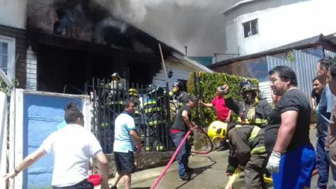 Dolor en Penco tras muerte de mujer durante incendio de su vivienda