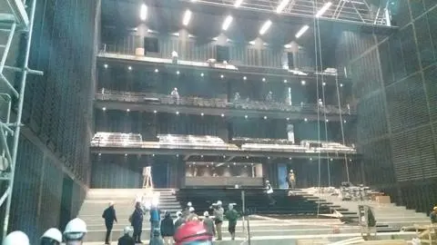 83,5% de avance lleva el teatro regional