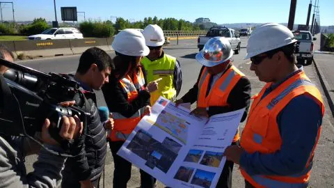 Esta noche comienzan nuevamente trabajos en el Puente Llacolén
