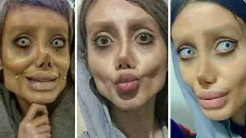 La “Angelina Jolie” iraní que es duramente criticada en redes sociales
