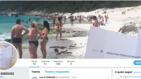 El “voto marcado” y el consolador en la urna tienen cuenta de twitter