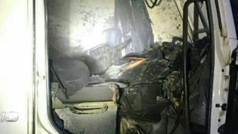 Ataque incendiario a camión aljibe en San Rosendo deja sin agua potable a los vecinos