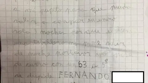 Niño le escribió una carta al juez de Cabrero para conceder permiso al padre y el sueño navideño se le cumplió