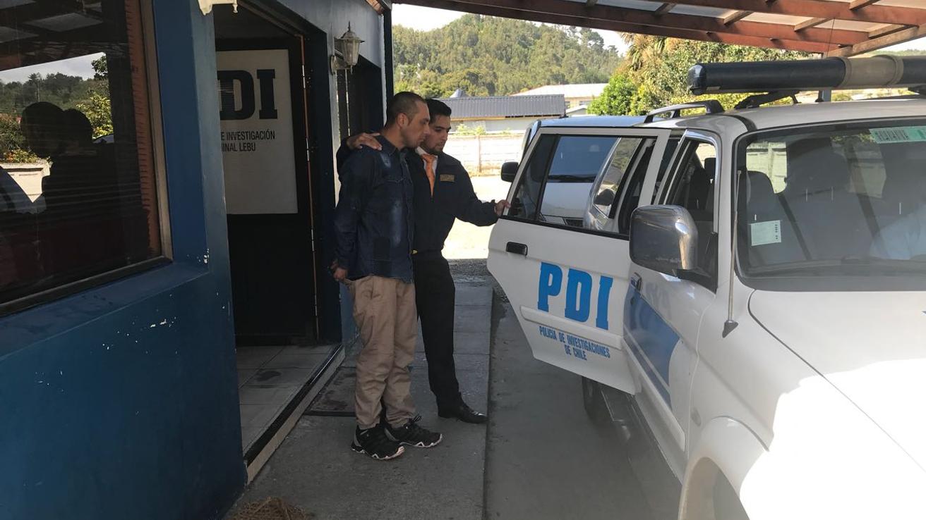 Lebu: PDI detiene a 3 sujetos por robo con intimidación