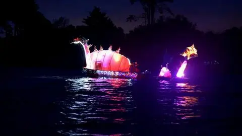 “Laguna Mágica” encantó en la Laguna Grande de San Pedro de la Paz