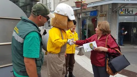 Forestín encabezó campaña para prevenir incendios forestales en la región del Biobío