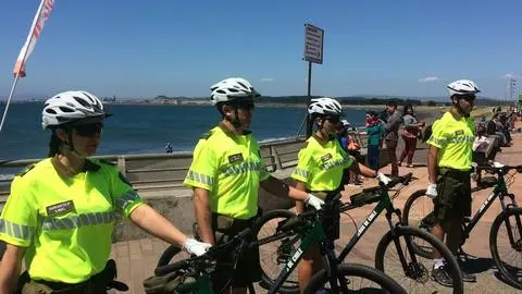 Caleta Lenga contará con patrullas de Carabineros en bicicleta por todo el verano