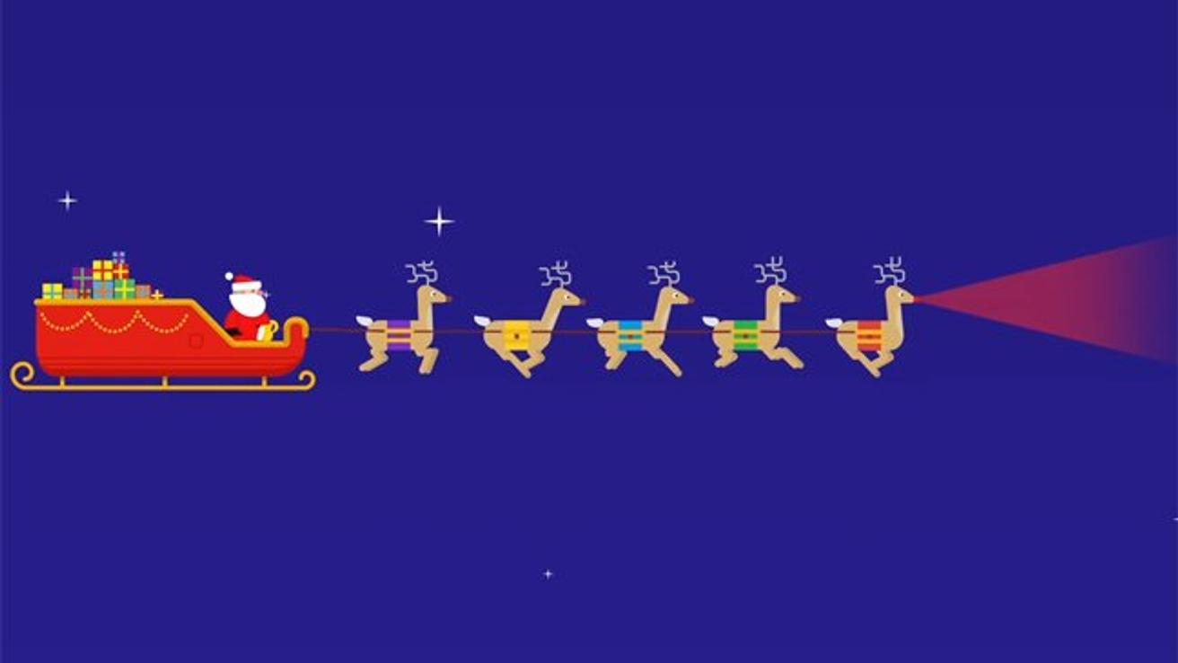 Sigue el recorrido del “Viejo Pascuero” dejando regalos alrededor del mundo