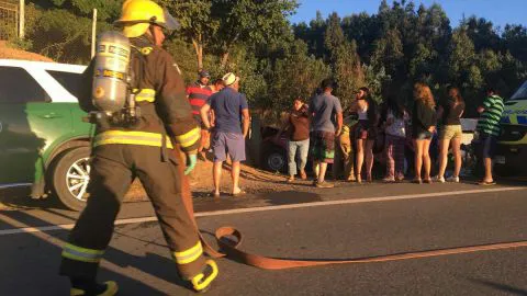Una persona fallecida dejó violento volcamiento en la ruta entre Concepción y Florida