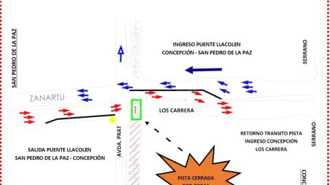Hasta el 23 de enero estará suspendido el tránsito en concurridas calles penquistas