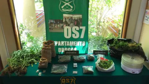 Os7 de Carabineros logró la detención de un hombre de 41 años por tráfico de drogas