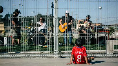 El rock y el fútbol callejero disfrutaron juntos en San Vicente en Talcahuano