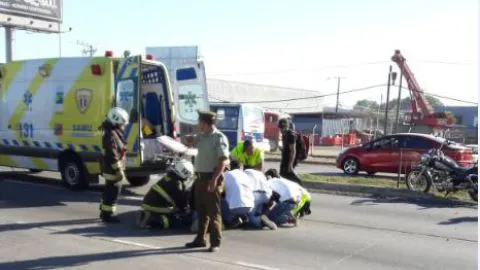 Dos personas gravemente heridas dejó atropello en la Autopista Concepción Talcahuano