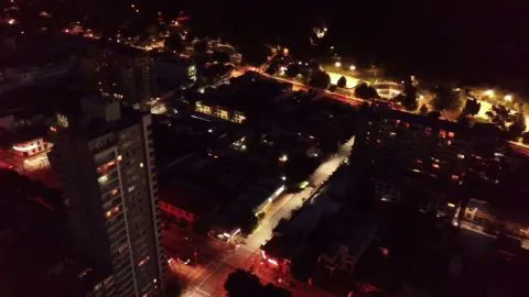Así se ve Concepción de noche y desde las alturas