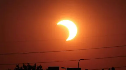 Eclipse parcial de sol se apreciará en gran parte del territorio nacional este jueves