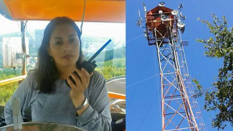 Mujer se luce detectando humo a 30 metros de altura: la apodan la “ojo de águila”
