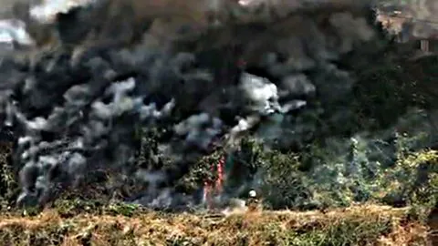 Alerta en Tomé por incendio que afecta a cerro de la comuna
