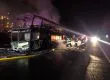 Bus de dos pisos se quemó en Autopista del Itata