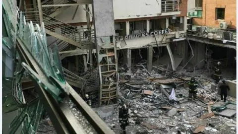Graban en video el momento exacto de la explosión en el Sanatorio Alemán