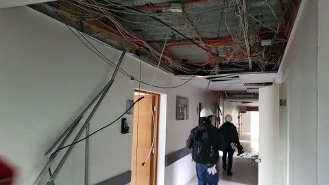 Ingresamos al Sanatorio Alemán a ver como quedaron las instalaciones